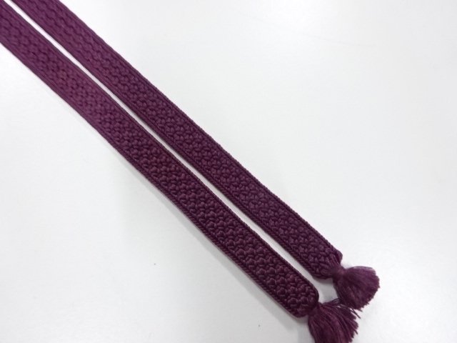  アンティーク　正絹　帯留め用　手組三分紐